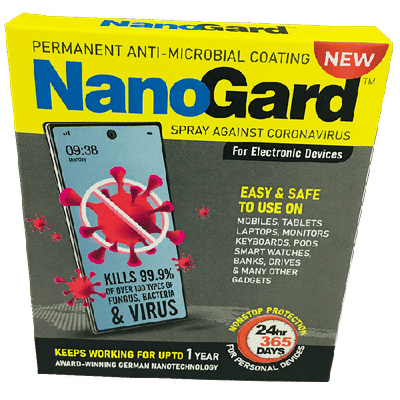 NanoGard Disinfectant Solution Spray (Antimicrobial Scren, N91501, Transparent)