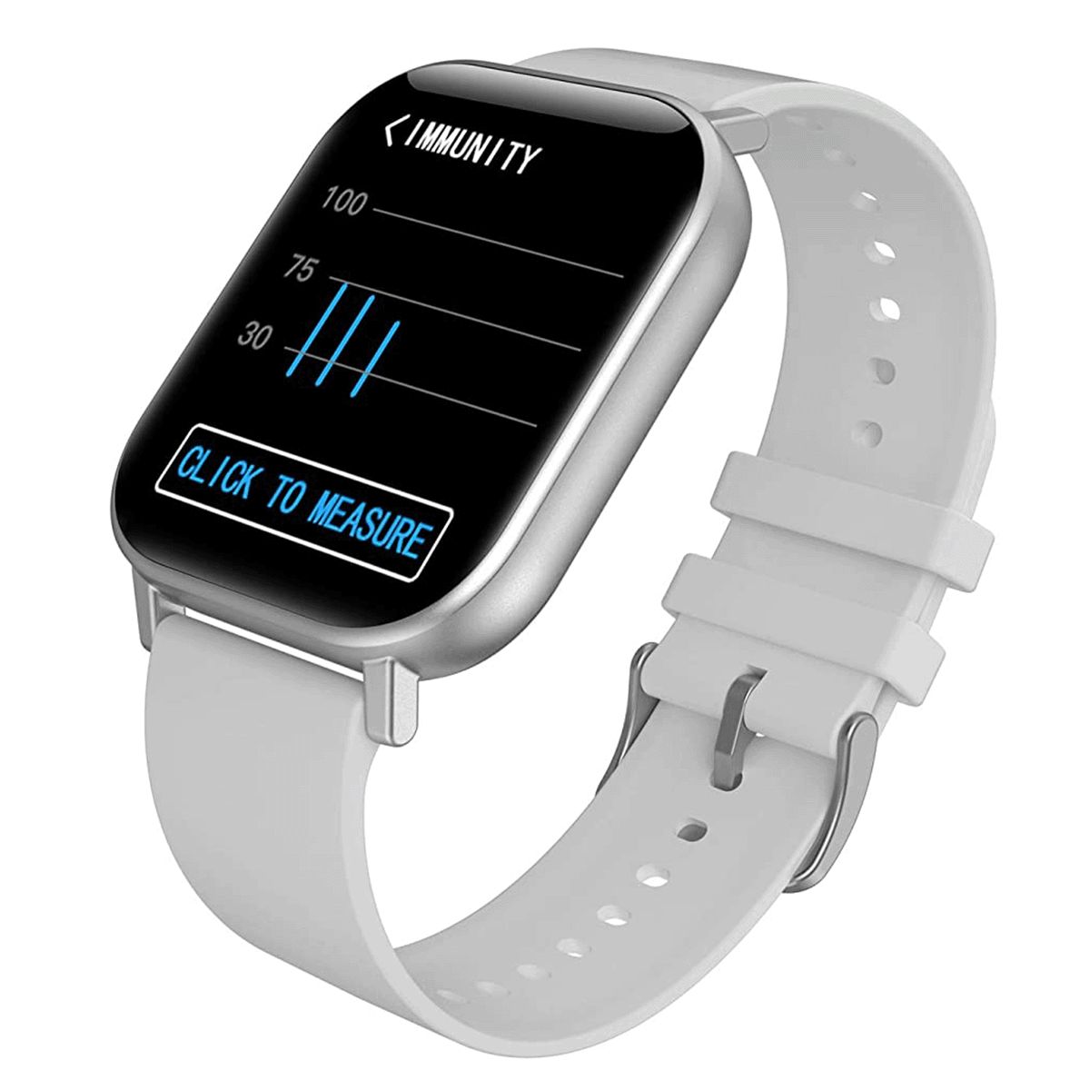 voltmi Smartwatch (24/7 Health Monitoring System, 40mm) (Monitor Body Temperature to Prevent Coronavirus Pneumonia, Dr Senor, Silver) voltmi Smartwatch (24/7 Health Monitoring System, 40mm) (Monitor Body Temperature to Prevent Coronavirus Pneumonia, Dr Senor, Silver)_10