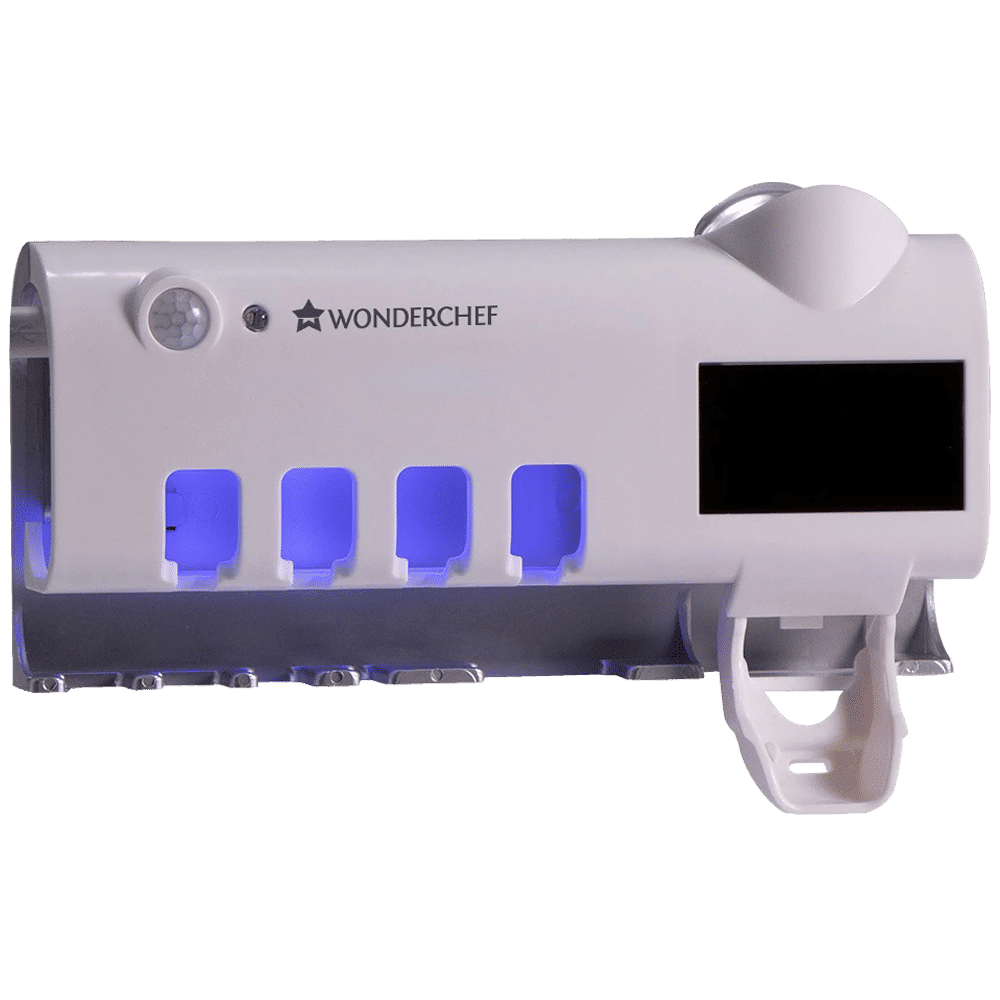 WONDERCHEF Battery, Solar Powered UV Toothbrush Sterilizer (Sterilization Up To 99.5 Percent, 63153586, White) WONDERCHEF Battery, Solar Powered UV Toothbrush Sterilizer (Sterilization Up To 99.5 Percent, 63153586, White)_1