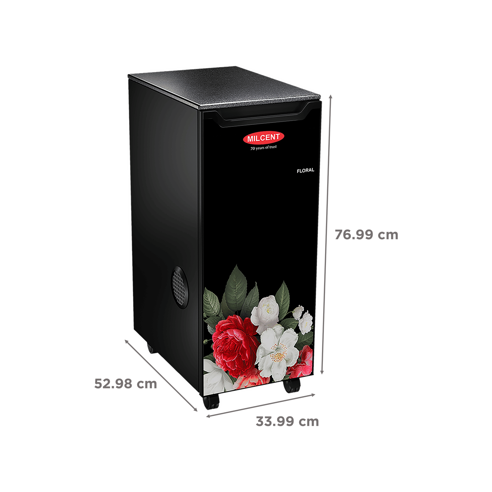 MILCENT Flour Mill Machine (Inbuilt Vaccum Cleaner, FLORAL VC-210, Black)_3