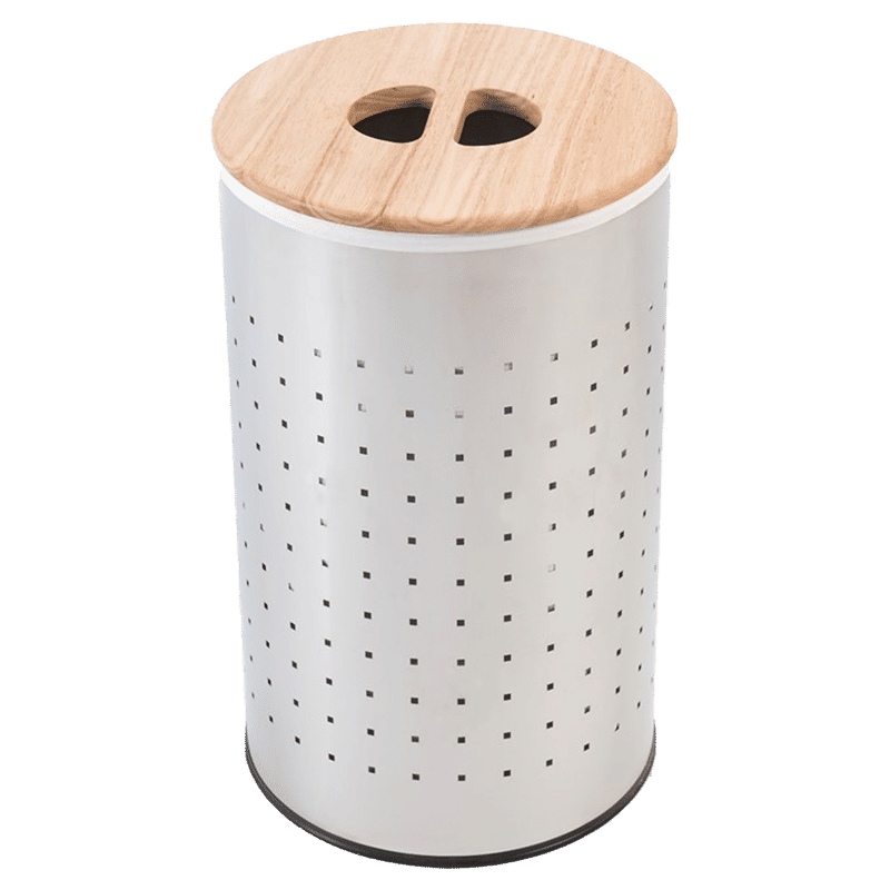 sabichi Stainless Steel Laundry Bin (53 litre, 183149, Silver)_1