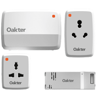 Oakter Alexa & Google Assistant Smart Home Kit For Home Appliances (Voice Control, White)