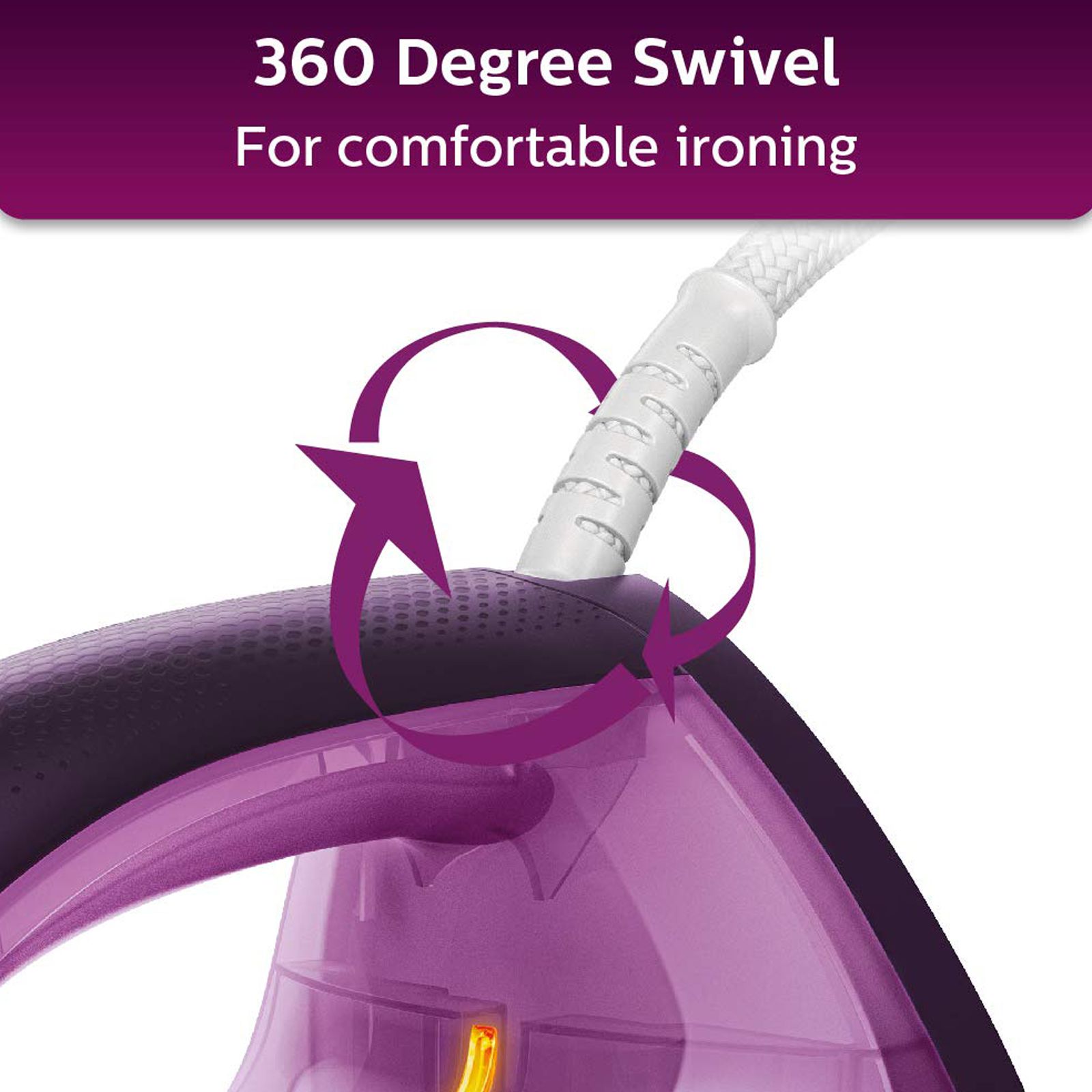 PHILIPS EasySpeed Plus 2400 Watts 270ml Steam Iron (Steam Boost, Purple) PHILIPS EasySpeed Plus 2400 Watts 270ml Steam Iron (Steam Boost, Purple)_12