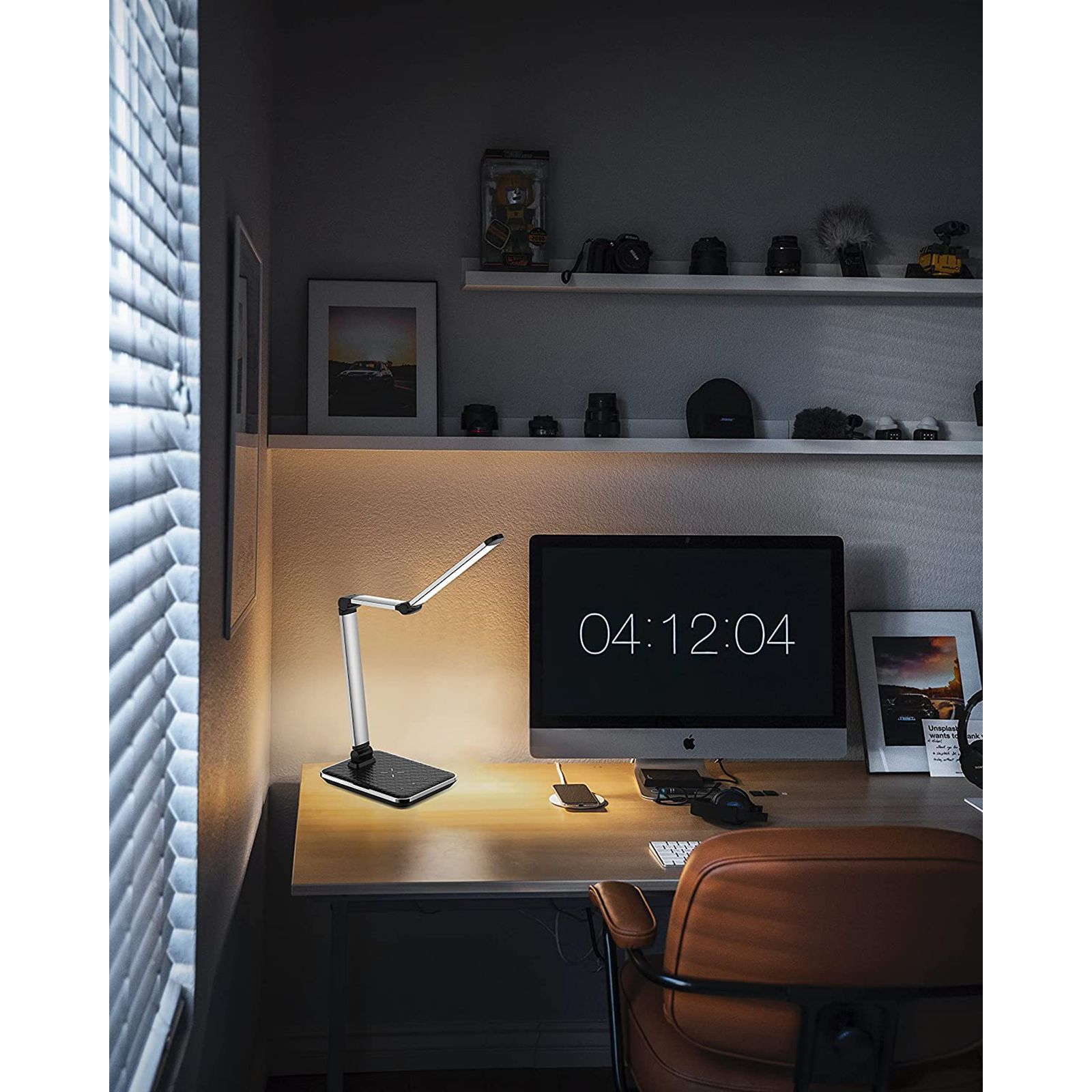 iGear 18 Watts LED Table Lamp (Eyesight Protection, iG-1075, Silver)_5