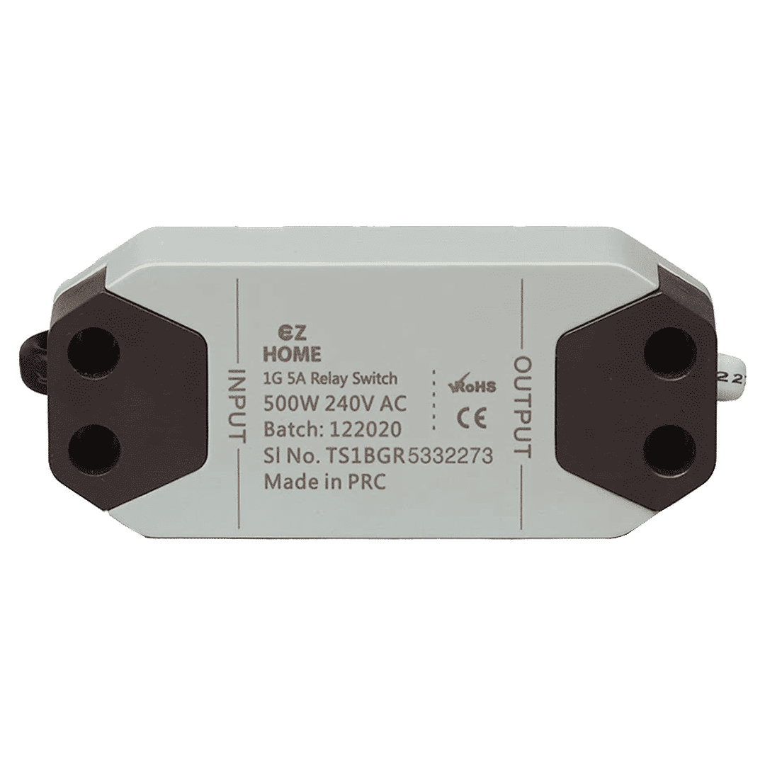 TATA POWER EZ HOME 5 Amps Relay Switch (1 Gang, Google and Alexa Voice Assisted, DLS01, Grey)_1
