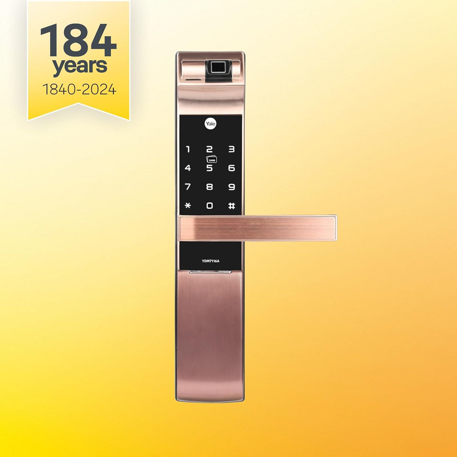 Yale RB Smart Lock For Private Space (Fingerprint Scanner, YDM 7116A, Red Bronze) Yale RB Smart Lock For Private Space (Fingerprint Scanner, YDM 7116A, Red Bronze)_6