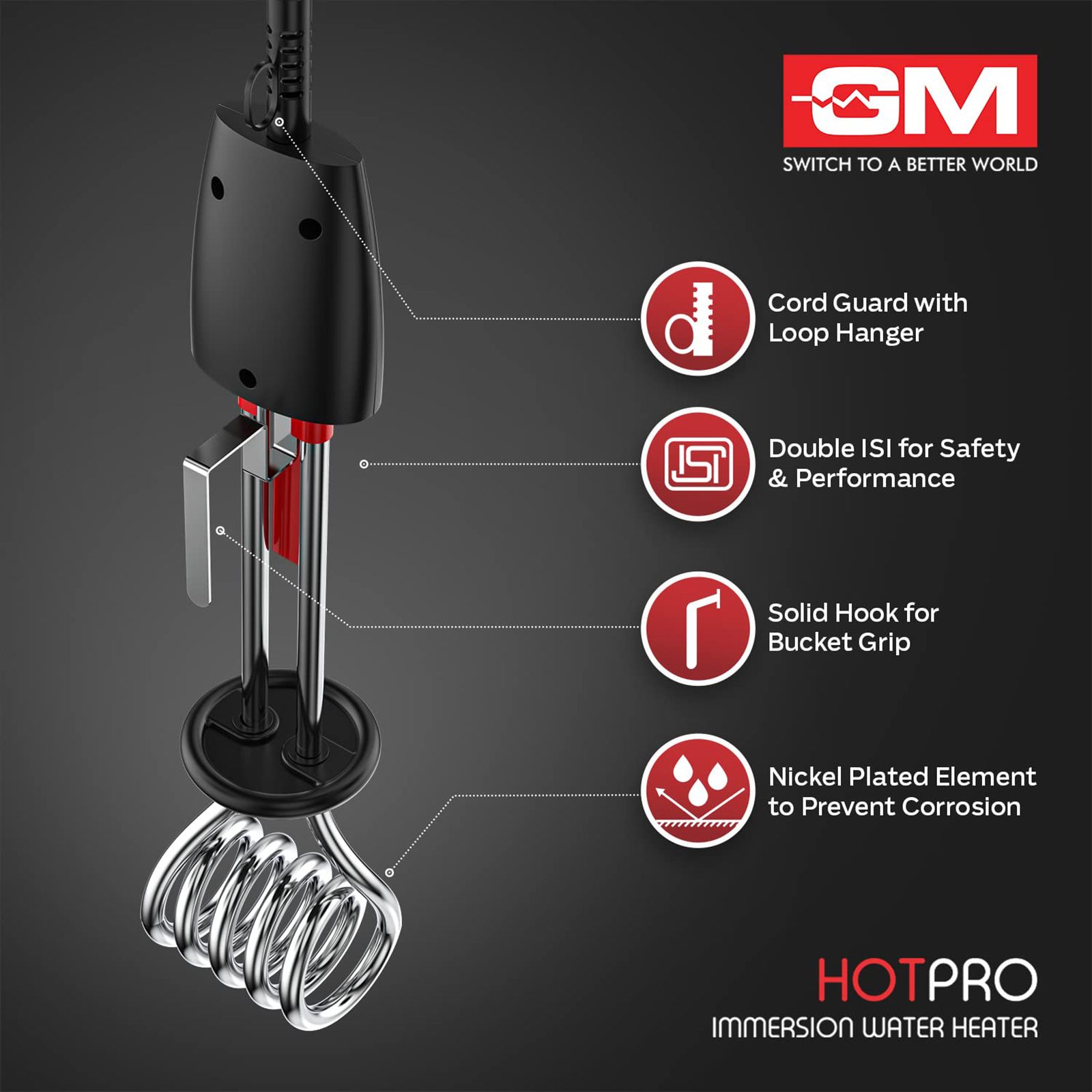 GM Immersion Rod (1500 Watts, IR15W01BABK21, Black)_6