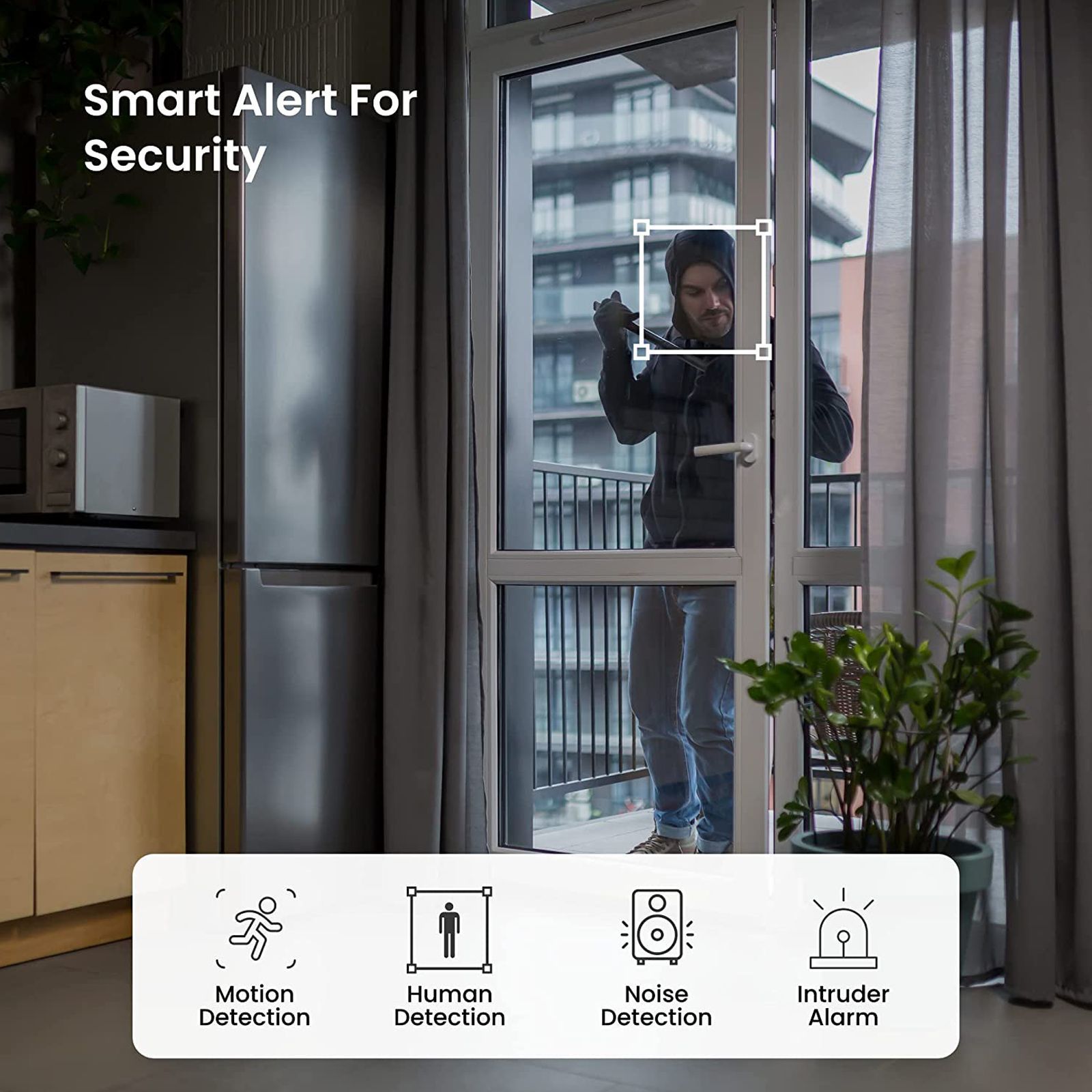 KENT HomeCam Genie IP CCTV Security Camera (AI Motion and Human Detection, 17012, White) KENT HomeCam Genie IP CCTV Security Camera (AI Motion and Human Detection, 17012, White)_3