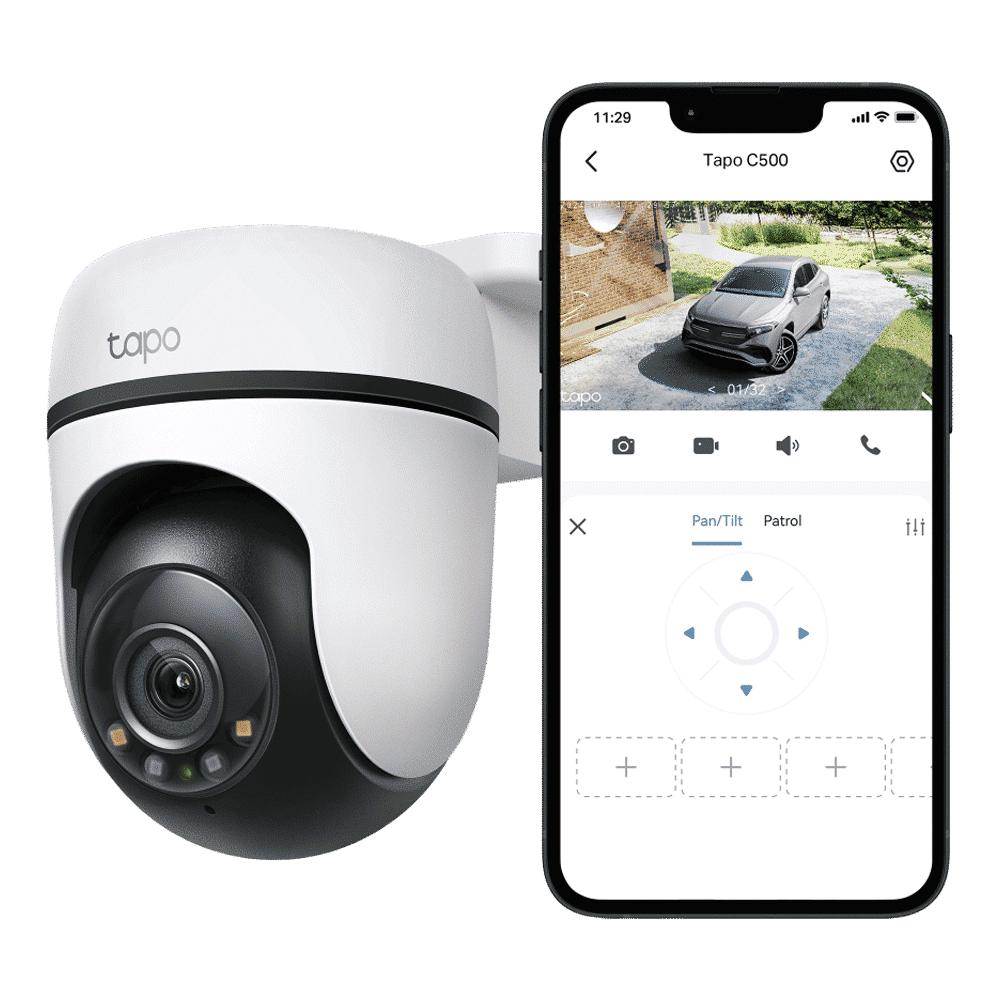 tp-link Tapo C500 Outdoor Pan/Tilt CCTV Security Camera (IP65 Weatherproof, White) tp-link Tapo C500 Outdoor Pan/Tilt CCTV Security Camera (IP65 Weatherproof, White)_4