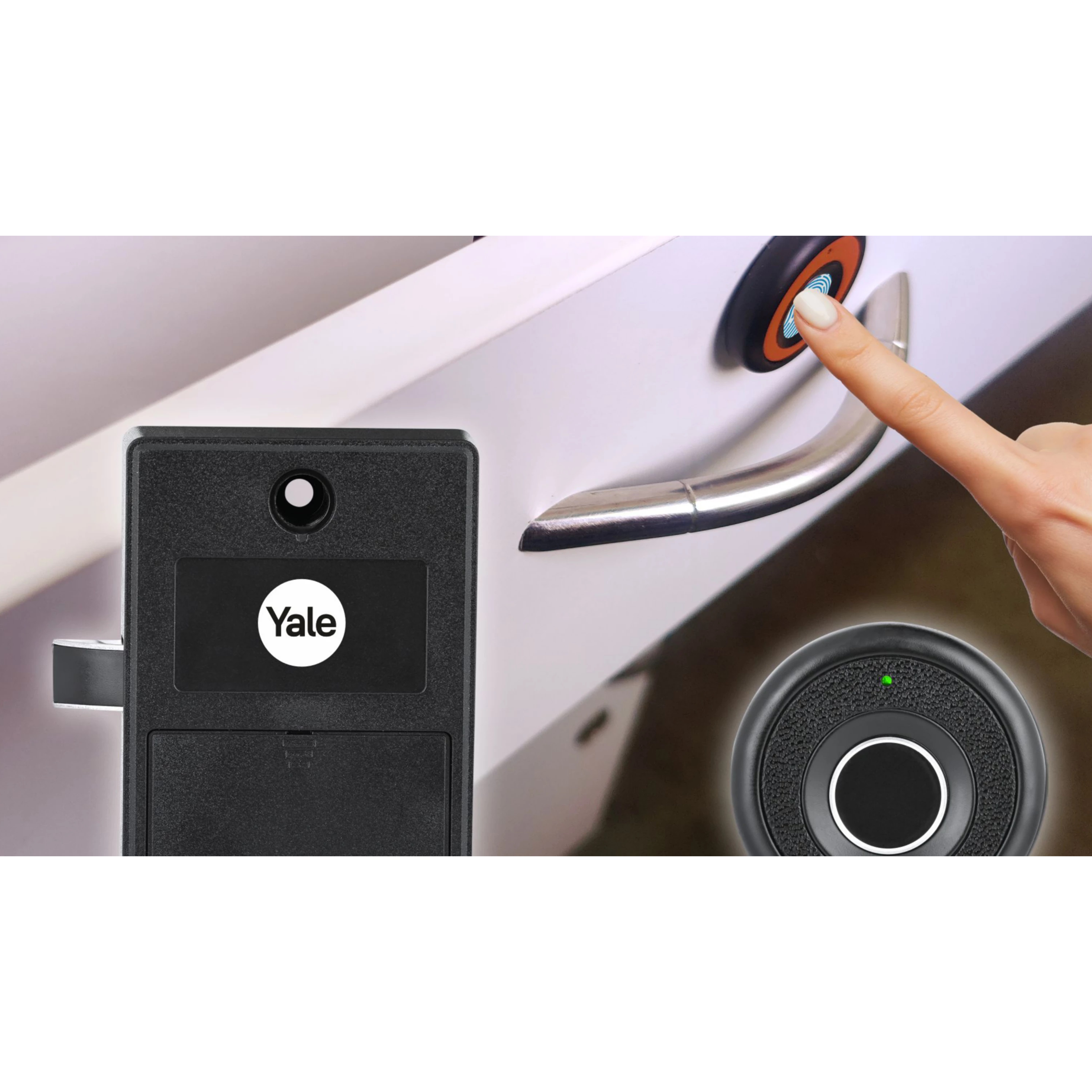 Yale Smart Locks (Power Bank Support, YLDRPB- BL, Black)_2
