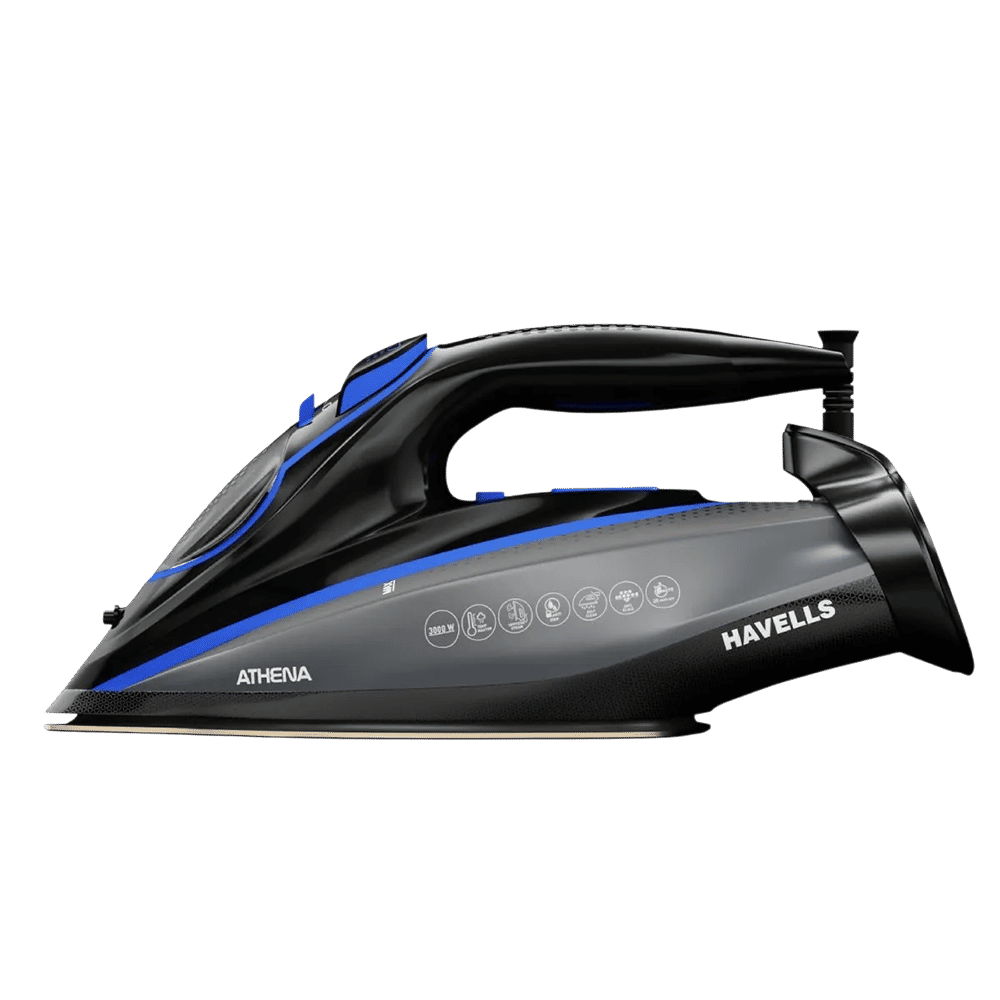 HAVELLS Athena 3000 Watts 320 ml Steam Iron (Smart i-Sense, Black) HAVELLS Athena 3000 Watts 320 ml Steam Iron (Smart i-Sense, Black)_2