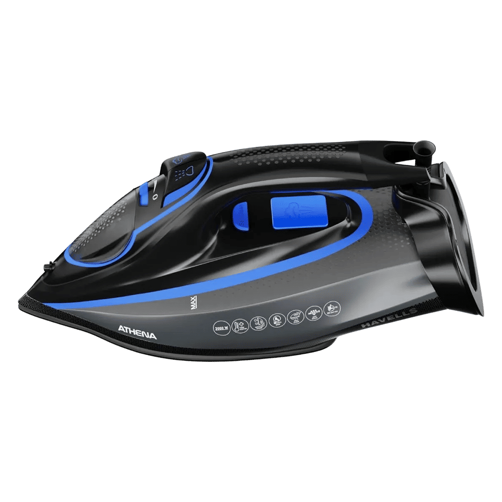 HAVELLS Athena 3000 Watts 320 ml Steam Iron (Smart i-Sense, Black) HAVELLS Athena 3000 Watts 320 ml Steam Iron (Smart i-Sense, Black)_3