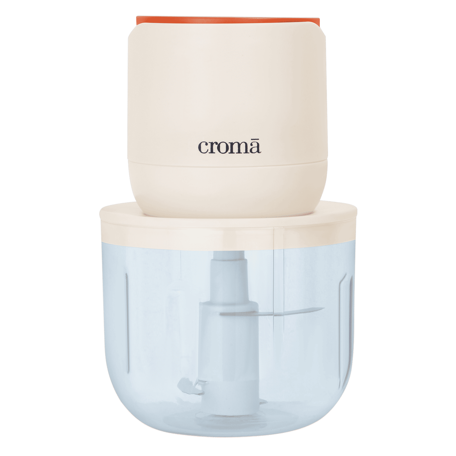 Croma 30 Watt Rechargeable Electric Vegetable & Fruit Chopper with 2 Blades (Beige)_1