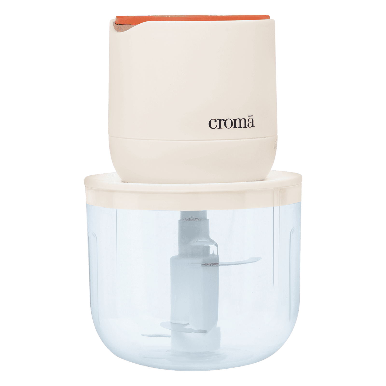 Croma 30 Watt Rechargeable Electric Vegetable & Fruit Chopper with 2 Blades (Beige)_3