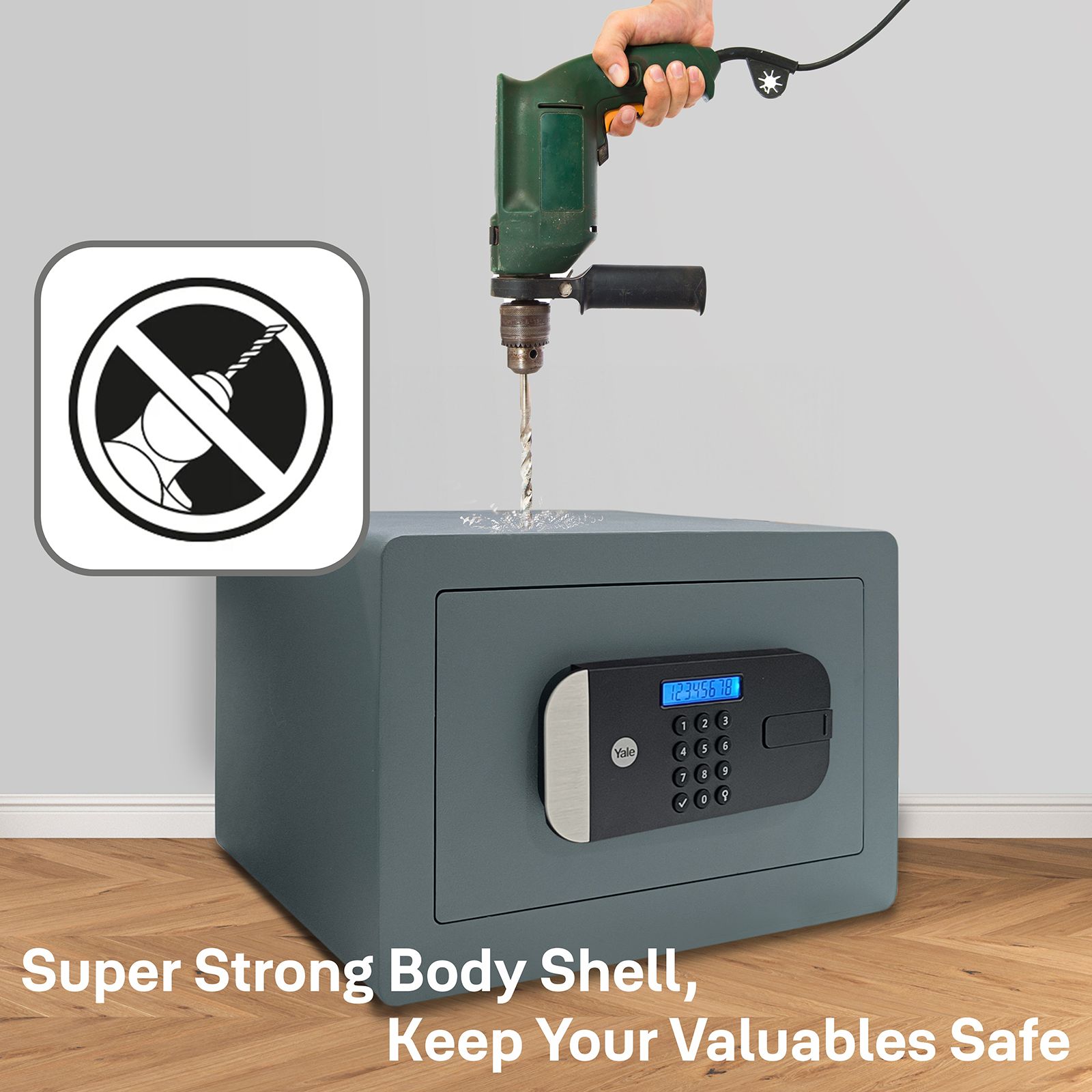 Yale 18.6 Litres Digital Safety Locker (1 Shelve, YSEM/250/EG1, Black) Yale 18.6 Litres Digital Safety Locker (1 Shelve, YSEM/250/EG1, Black)_14