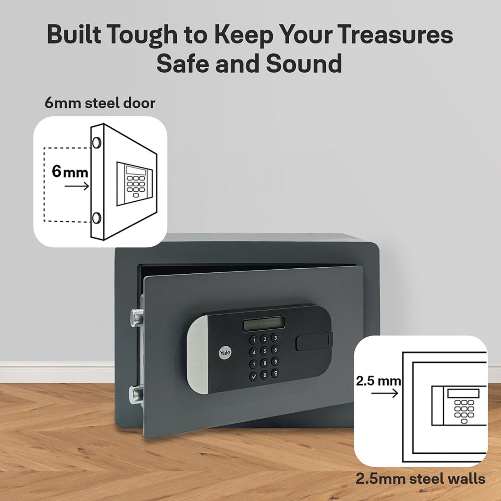 Yale 18.6 Litres Digital Safety Locker (1 Shelve, YSEM/250/EG1, Black) Yale 18.6 Litres Digital Safety Locker (1 Shelve, YSEM/250/EG1, Black)_16
