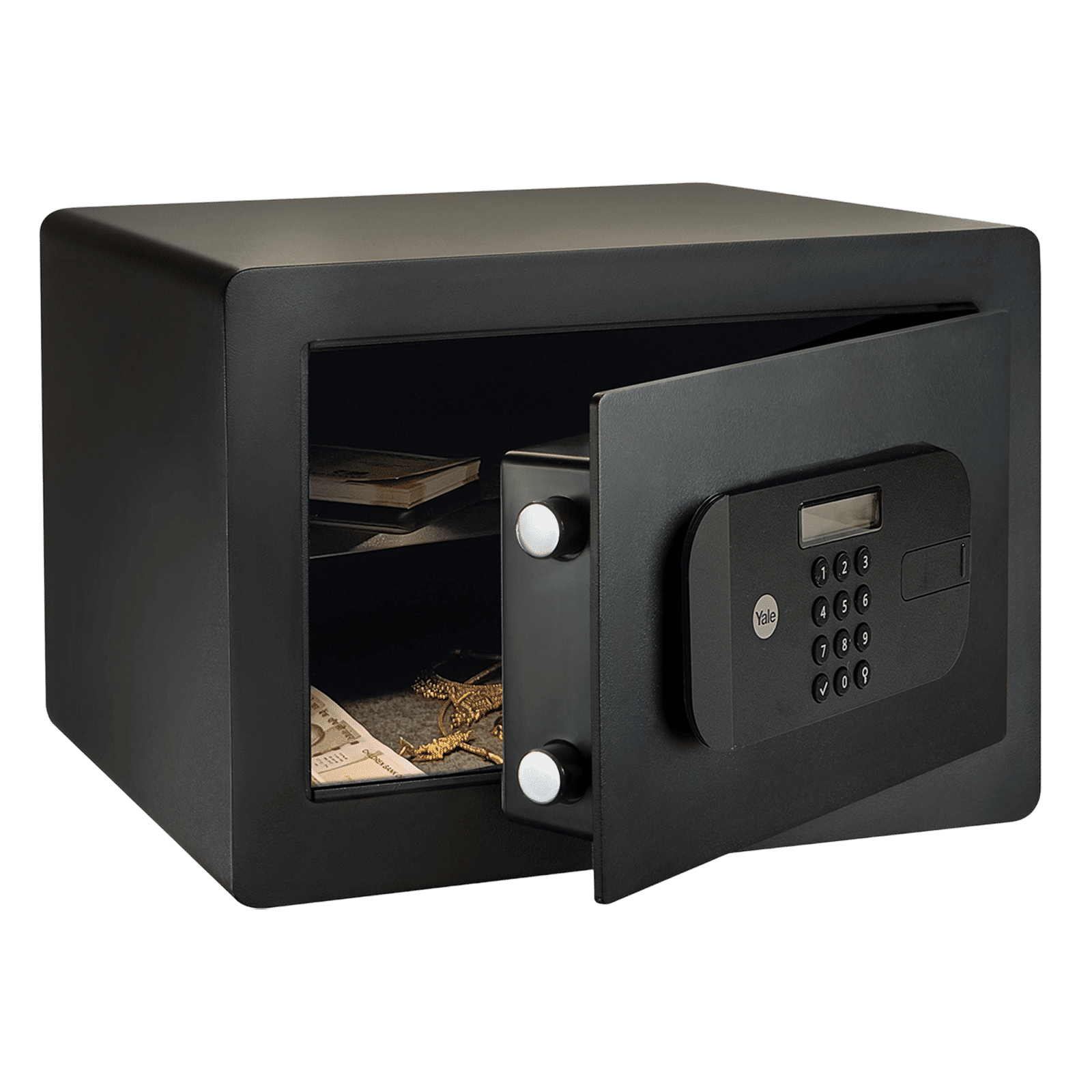 Yale 9.6 Litres Digital Safety Locker (1 Shelve, YSEB/200/EB1, Black) Yale 9.6 Litres Digital Safety Locker (1 Shelve, YSEB/200/EB1, Black)_4