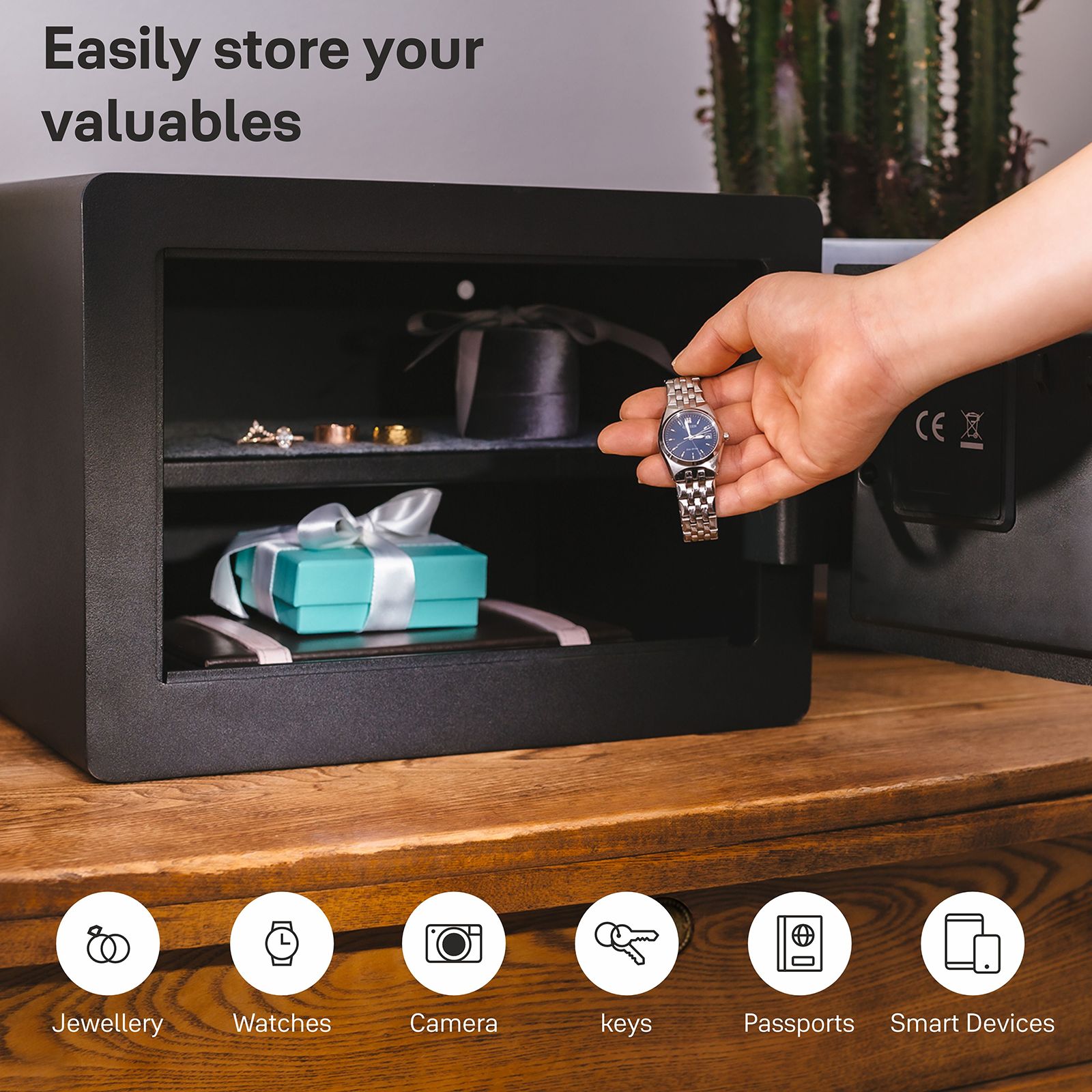 Yale 9.6 Litres Digital Safety Locker (1 Shelve, YSEB/200/EB1, Black) Yale 9.6 Litres Digital Safety Locker (1 Shelve, YSEB/200/EB1, Black)_9