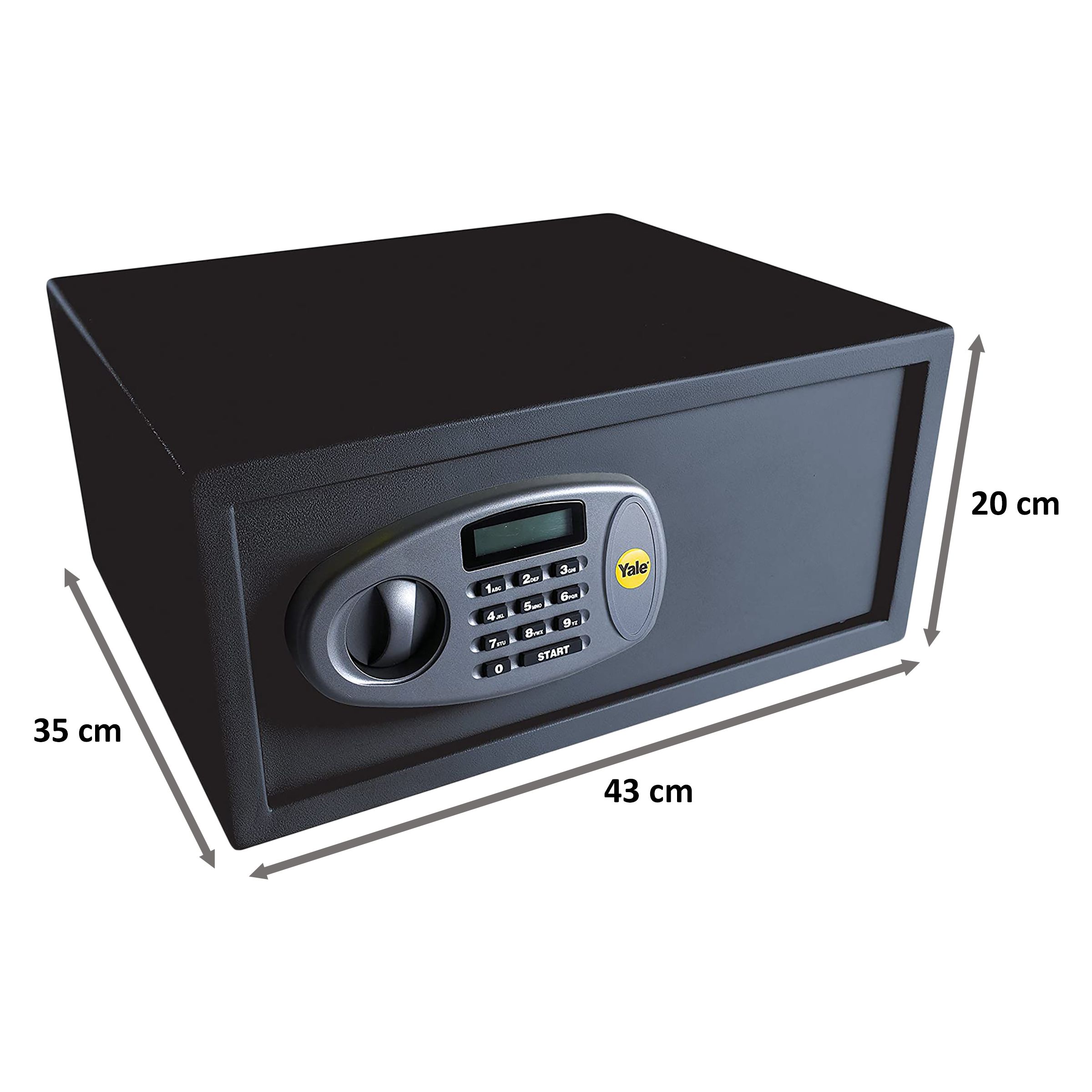 Yale 24.7 Litres Digital Safety Locker (1 Shelve, YLS/200/DB2, Black) Yale 24.7 Litres Digital Safety Locker (1 Shelve, YLS/200/DB2, Black)_2