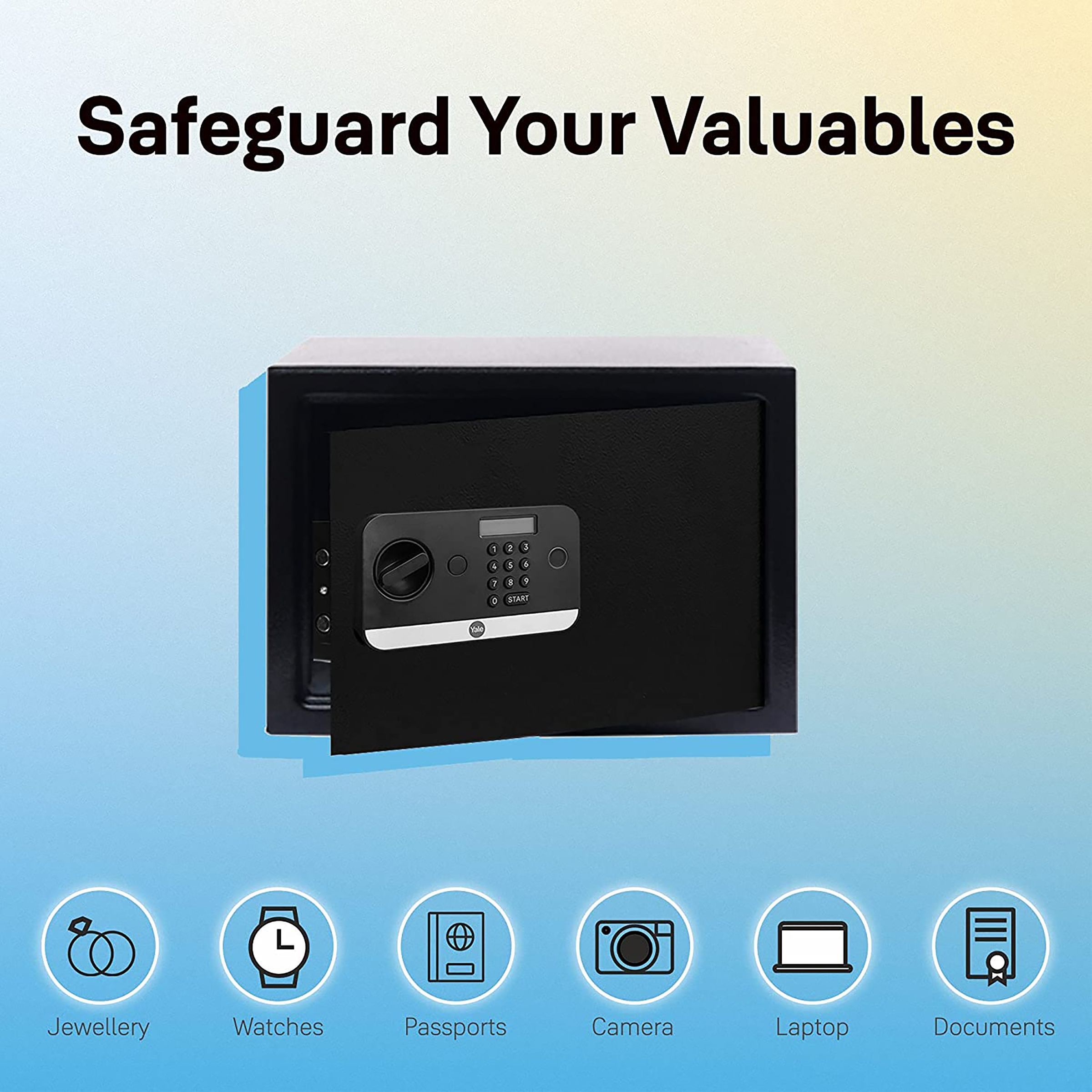 Yale Stellar 250/DB2 16.7 Litres Medium Digital Safety Locker (1 Shelf, Black) Yale Stellar 250/DB2 16.7 Litres Medium Digital Safety Locker (1 Shelf, Black)_7