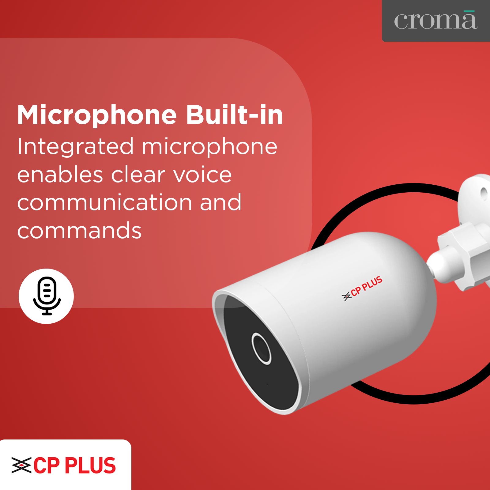 CP PLUS Ezykam HD WiFi CCTV Security Camera (Google Assistant Support, CP-V41A, White)_5