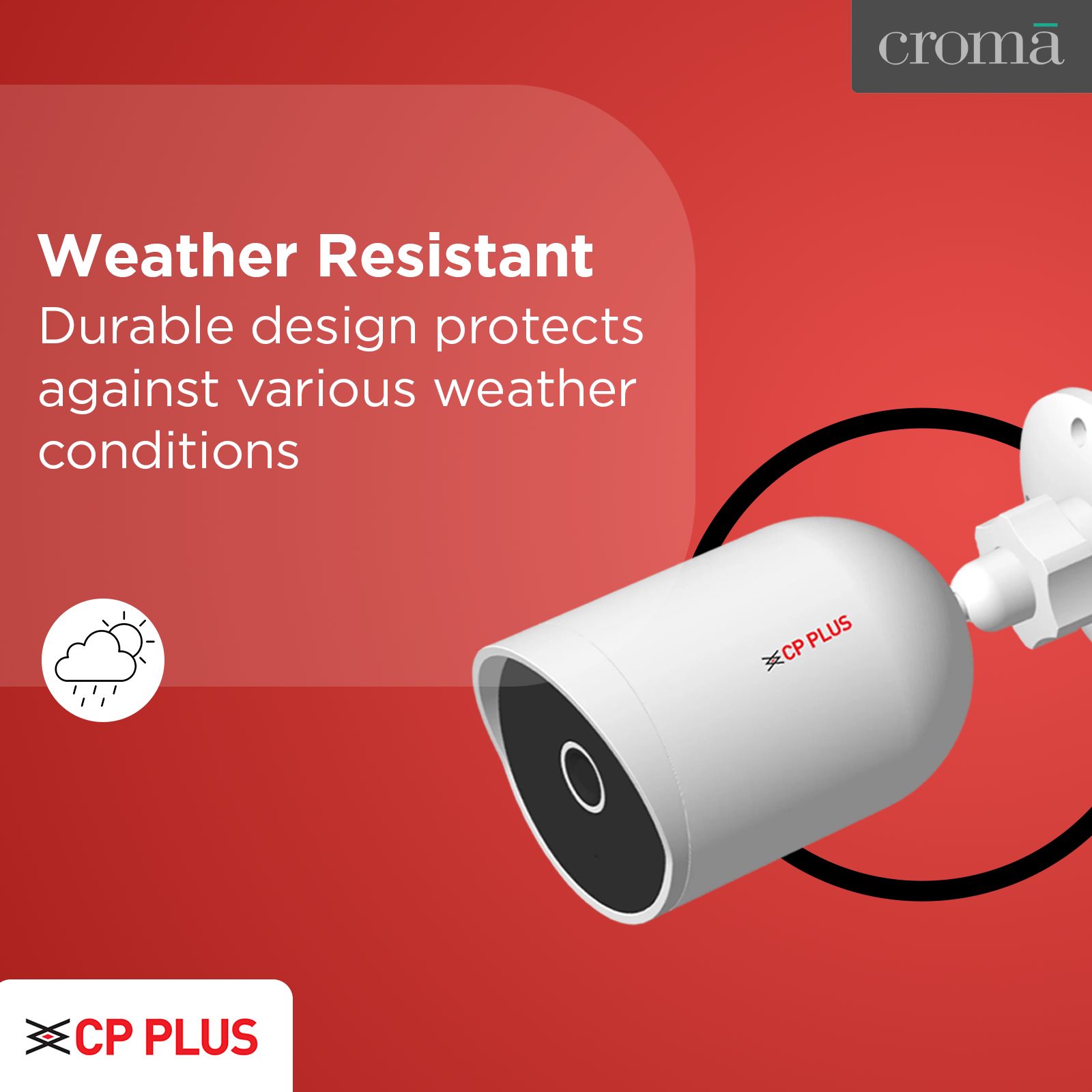 CP PLUS Ezykam HD WiFi CCTV Security Camera (Google Assistant Support, CP-V41A, White)_7
