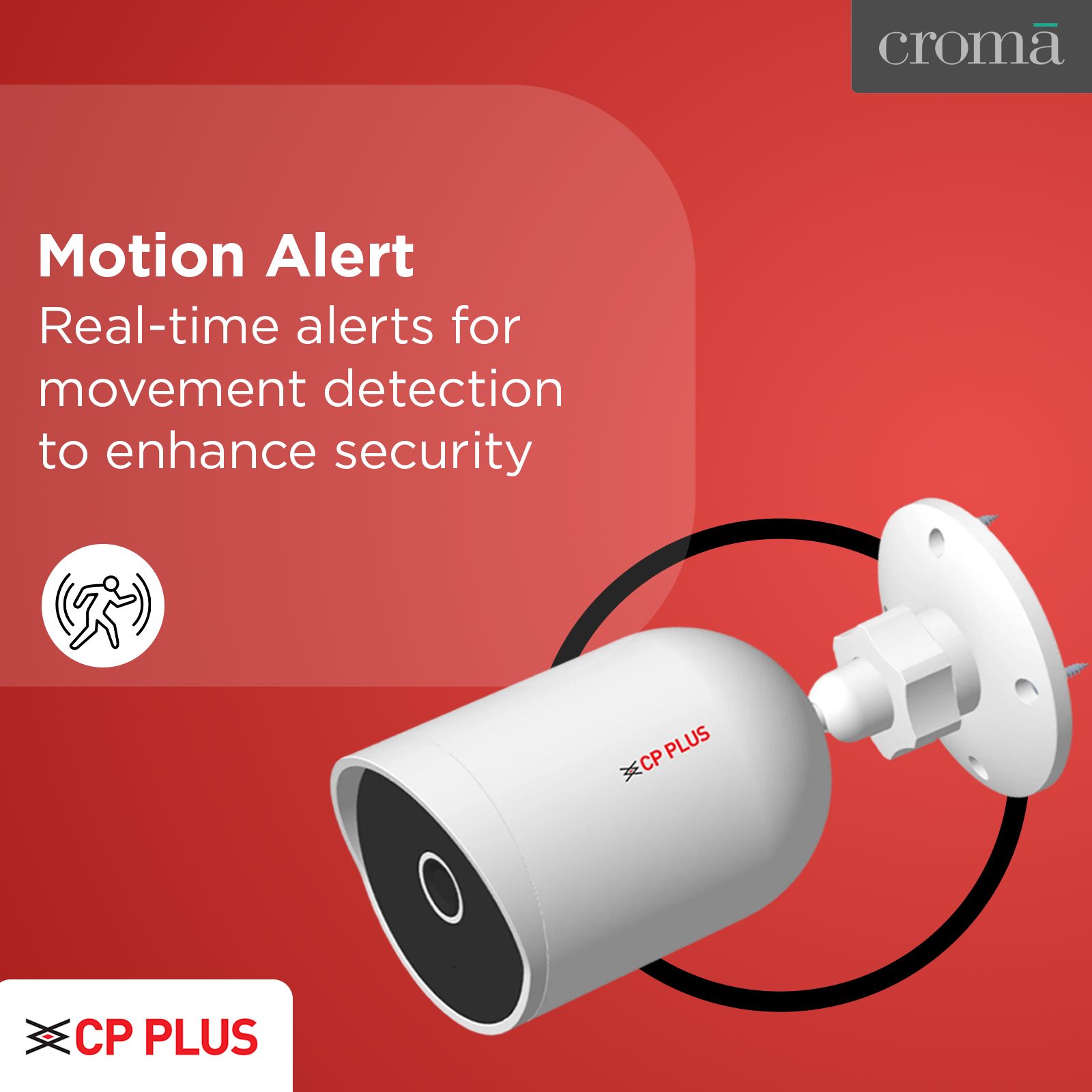CP PLUS Ezykam HD WiFi CCTV Security Camera (Google Assistant Support, CP-V41A, White)_3