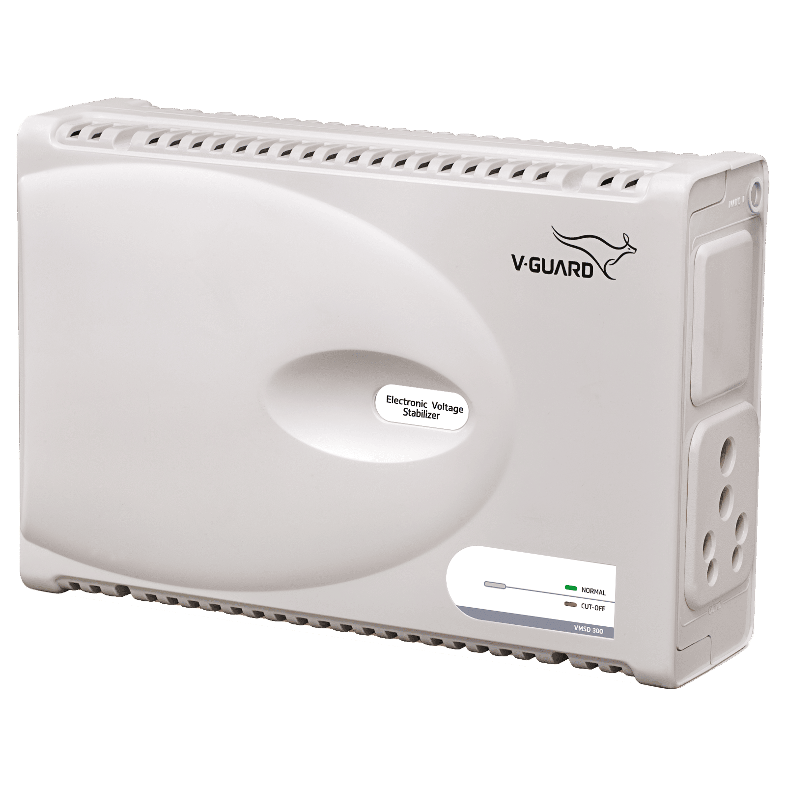 V-Guard 8 Amps Voltage Stabilizer Washing Machine / Microwave Oven / Treadmill (160 - 270 V, Digital Display, VMSD 300, WhIte)_1