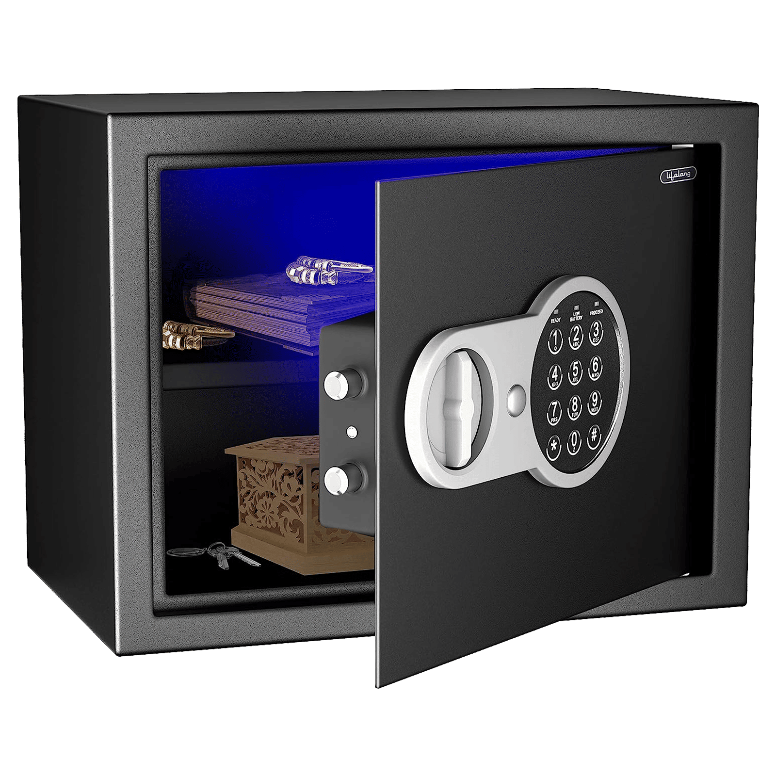 Lifelong LLHSL08 22 Litres Digital Safety Lockers (1 Shelve, Black) Lifelong LLHSL08 22 Litres Digital Safety Lockers (1 Shelve, Black)_1
