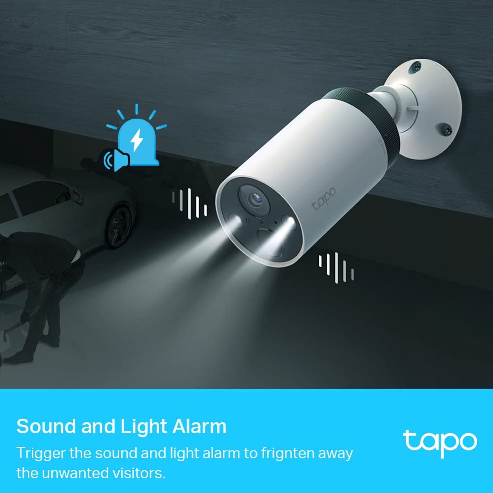 tp-link Tapo C420S1 Wi-Fi Bullet CCTV Security Camera (Two-Way Audio, White)_2