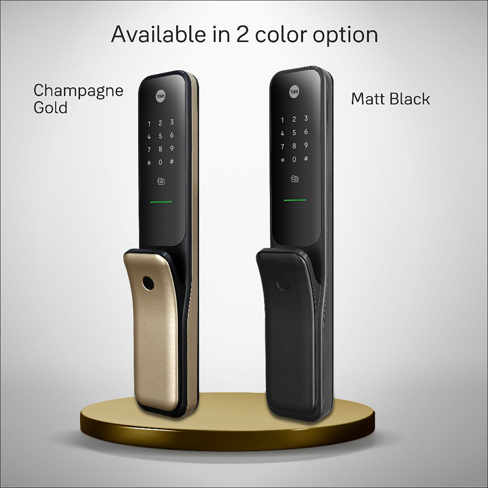 Yale Kyra Pro Digital Smart Lock (Multiple Access Options, YKYRAPRO-CG, Champagne Gold)_12