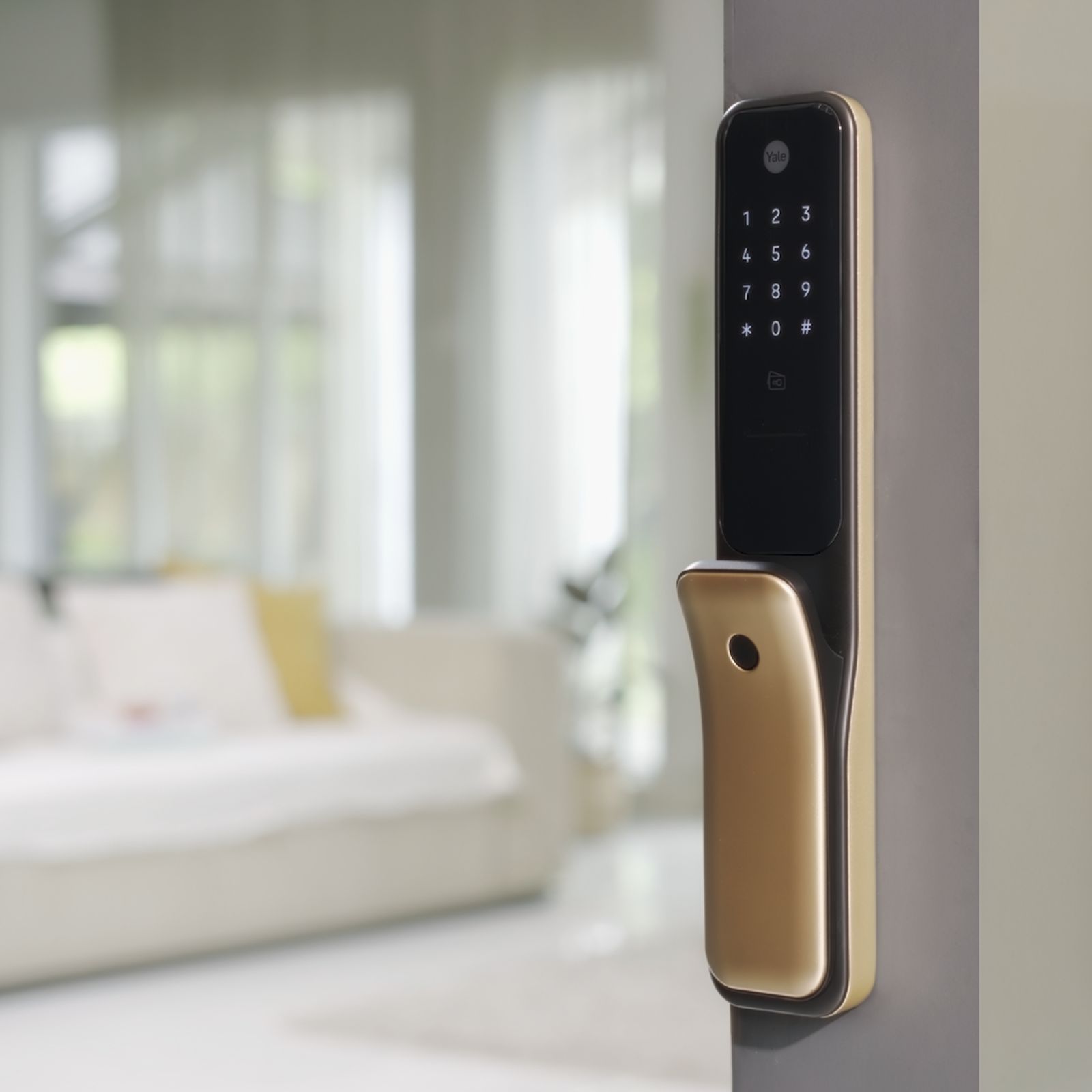 Yale Kyra Pro Digital Smart Lock (Multiple Access Options, YKYRAPRO-CG, Champagne Gold)_7