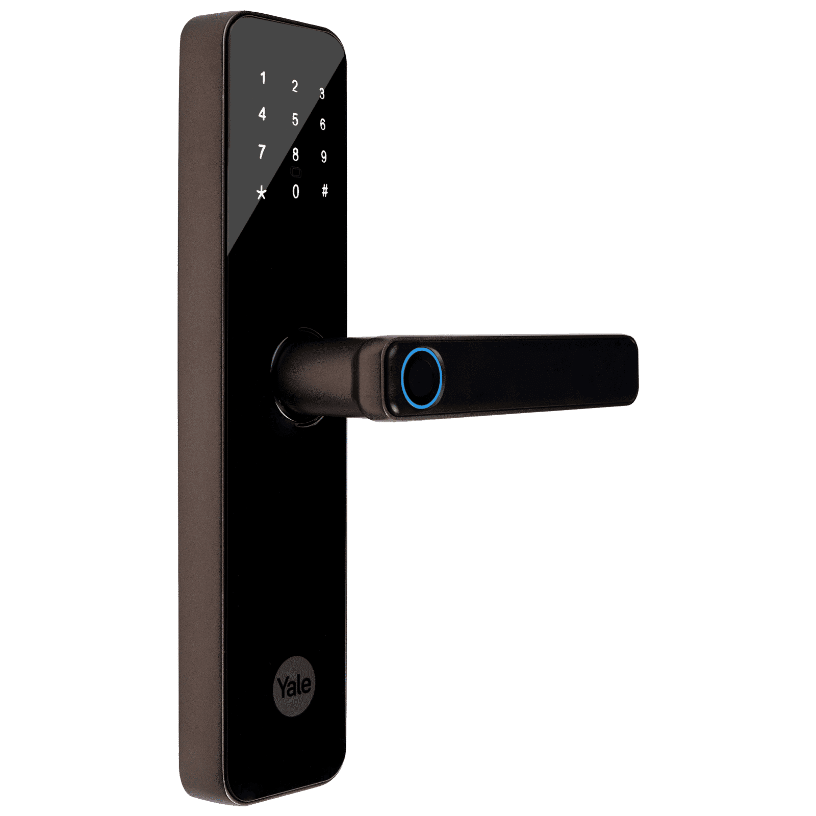 Yale YDME50NxT Digital Smart Lock (Strong Locking Bolts, Brown)_1