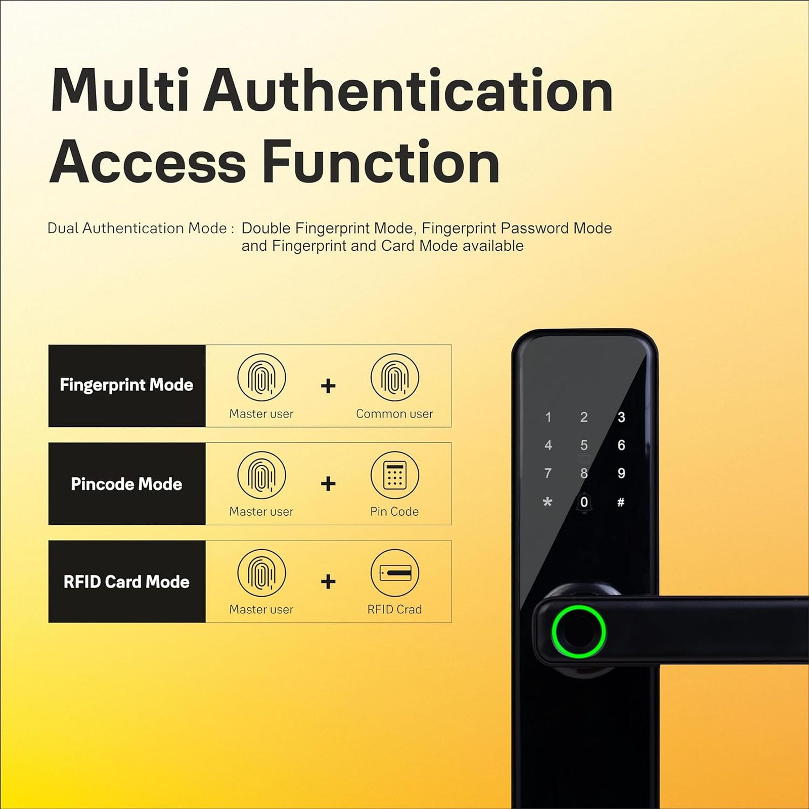 Yale YDME50NxT Digital Smart Lock (Strong Locking Bolts, Brown)_5