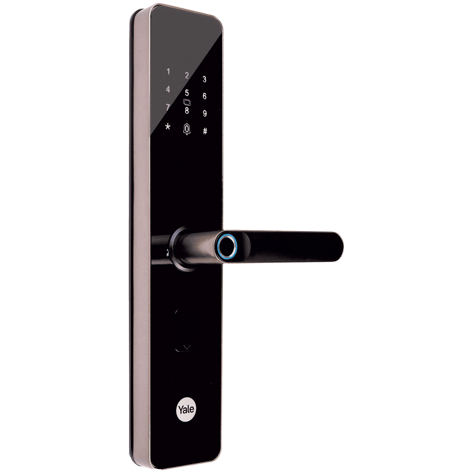 Yale YDME100NxT Digital Smart Lock (Strong Locking Bolts, Brown)_1