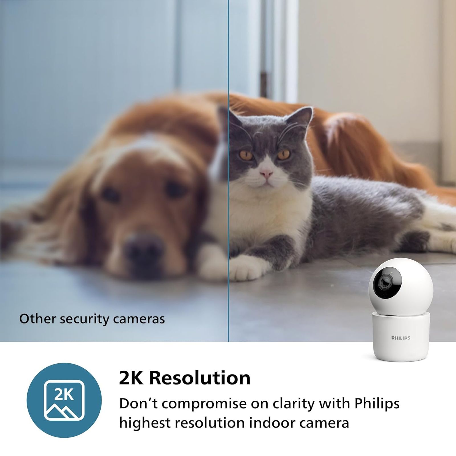 PHILIPS 3000 Series 360 Degree WiFi CCTV Security Camera (Pan Tilt Zoom, White)_6