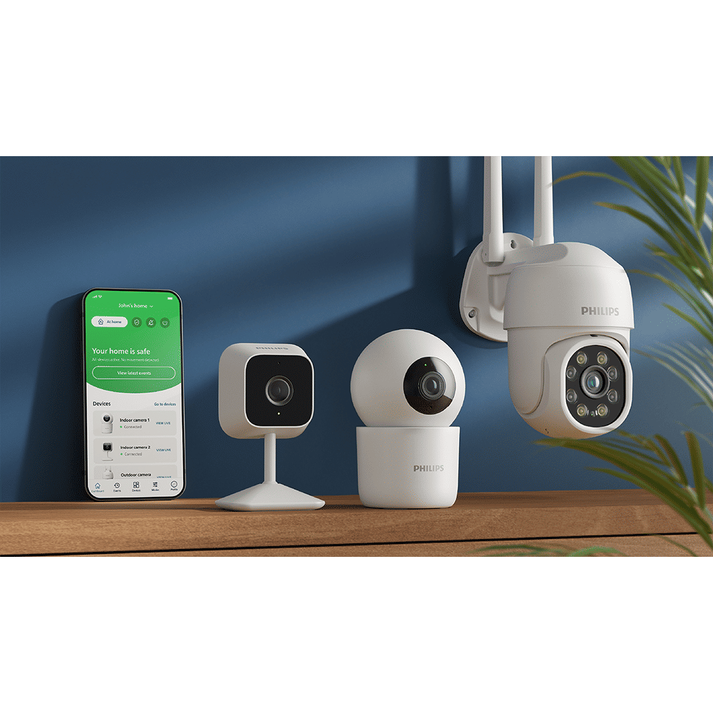 PHILIPS 3000 Series 360 Degree WiFi CCTV Security Camera (Pan Tilt Zoom, White)_9