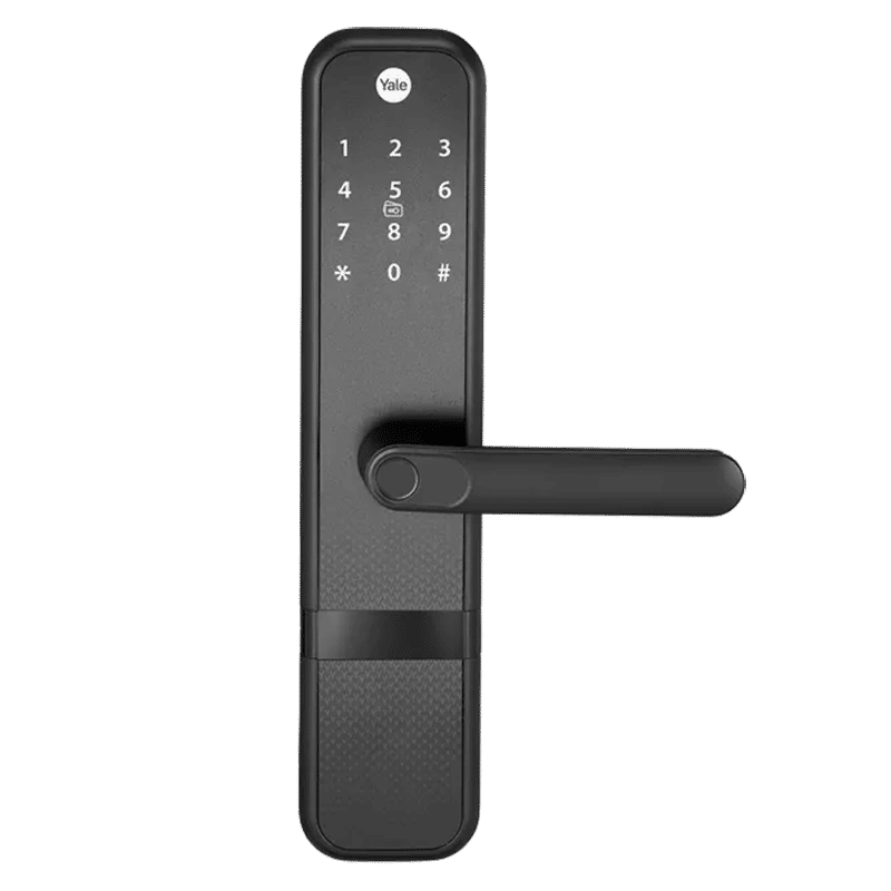 Yale Zuri Digital Lock (Fingerprint, PIN, RFID & Manual Key Access, YZuri/BL, Black)_1