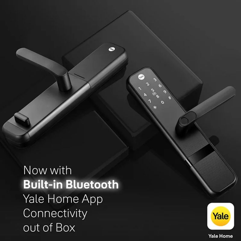 Yale Zuri Digital Lock (Fingerprint, PIN, RFID & Manual Key Access, YZuri/BL, Black)_7