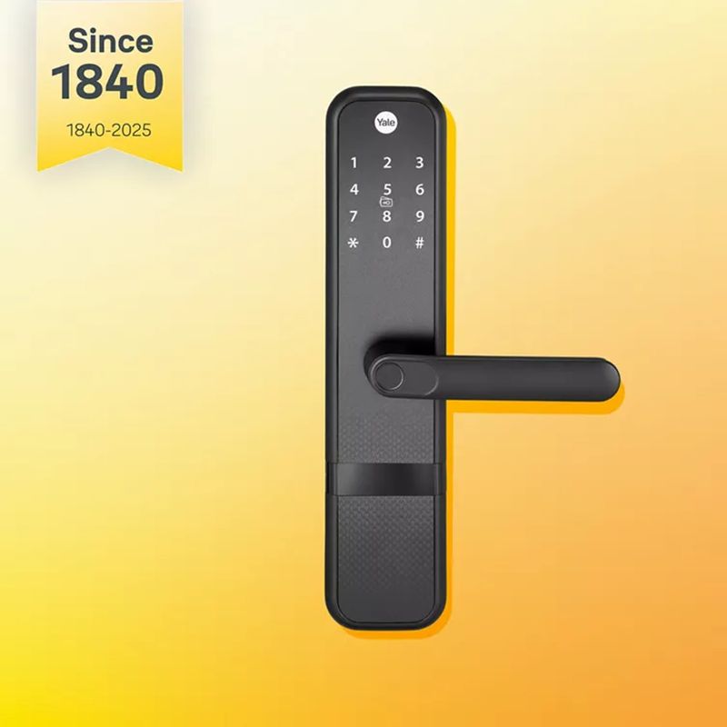 Yale Zuri Digital Lock (Fingerprint, PIN, RFID & Manual Key Access, YZuri/BL, Black)_10