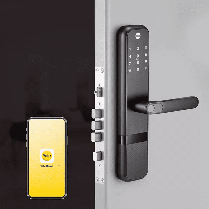 Yale Zuri Digital Lock (Fingerprint, PIN, RFID & Manual Key Access, YZuri/BL, Black)_11