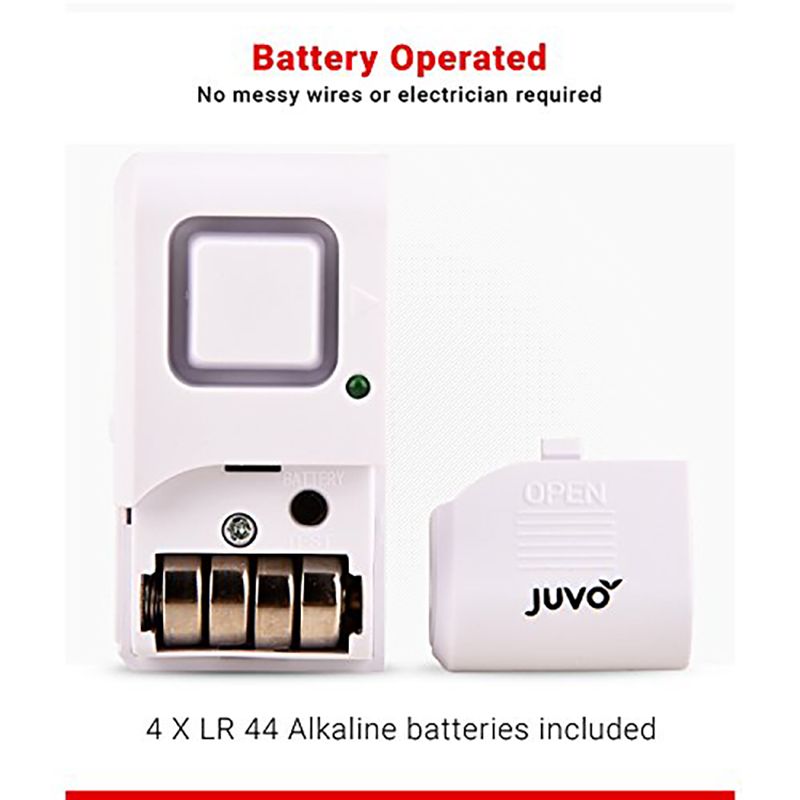 Juvo Wireless Door and Window Alarm (HSB01, White) Juvo Wireless Door and Window Alarm (HSB01, White)_4