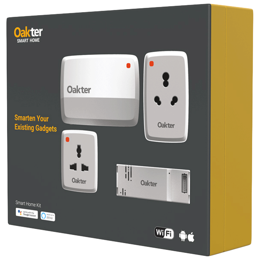 Oakter Alexa & Google Assistant Smart Home Kit For Home Appliances (Voice Control, White) Oakter Alexa & Google Assistant Smart Home Kit For Home Appliances (Voice Control, White)_3