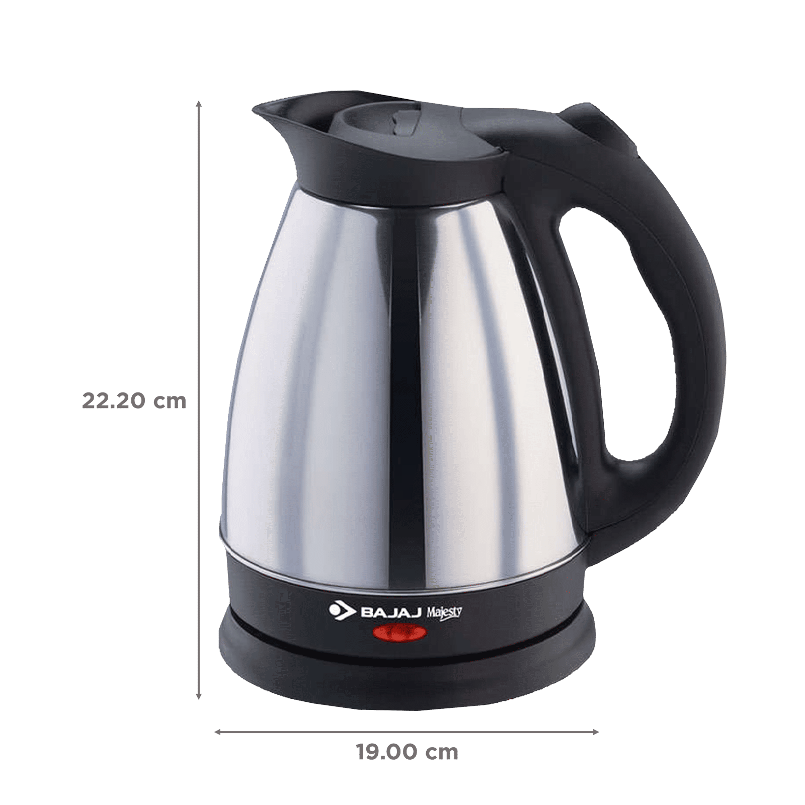 BAJAJ Majesty 2000 Watt 1.7 Litre Electric Kettle with Auto Shut Off Function (Black) BAJAJ Majesty 2000 Watt 1.7 Litre Electric Kettle with Auto Shut Off Function (Black)_2
