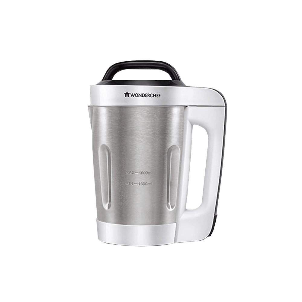 WONDERCHEF 800 Watt 1.6 Litre Soup Maker with Touch Control Panel (Steel/White)_1