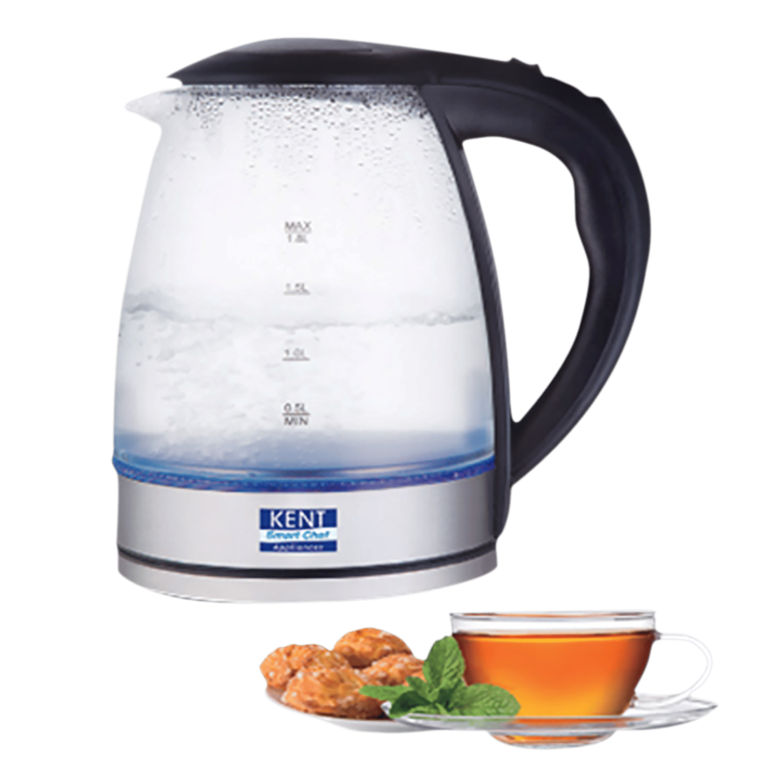 KENT Elegant 2000 Watt 1.8 Litre Electric Kettle with 360 Degree Rotation Base (Transparent) KENT Elegant 2000 Watt 1.8 Litre Electric Kettle with 360 Degree Rotation Base (Transparent)_8