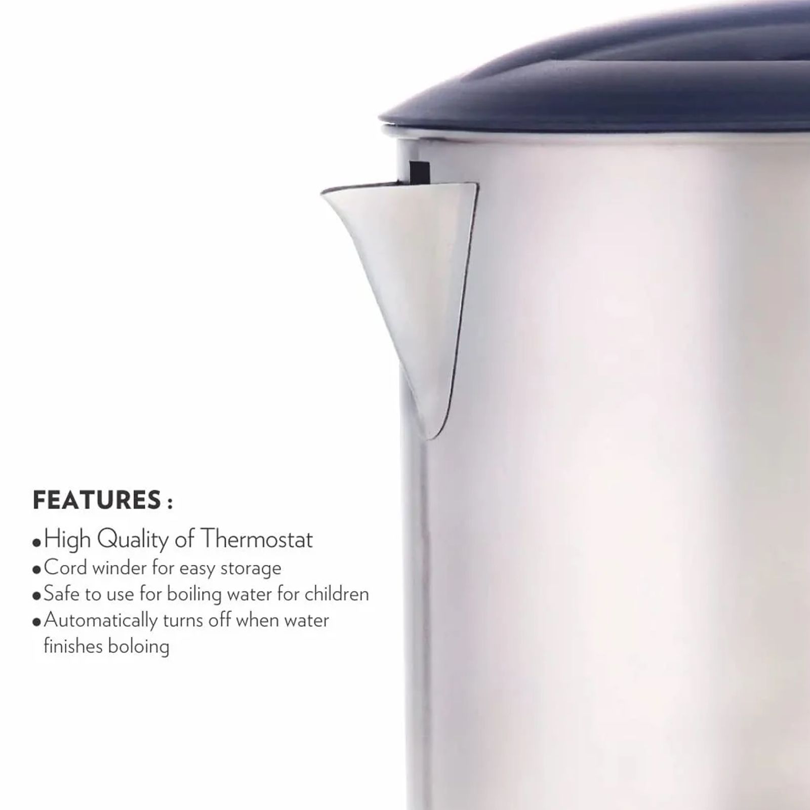 BOROSIL Eva 1200 Watt 1 Litre Electric Kettle with 360 Degree Rotation Base (Black) BOROSIL Eva 1200 Watt 1 Litre Electric Kettle with 360 Degree Rotation Base (Black)_14