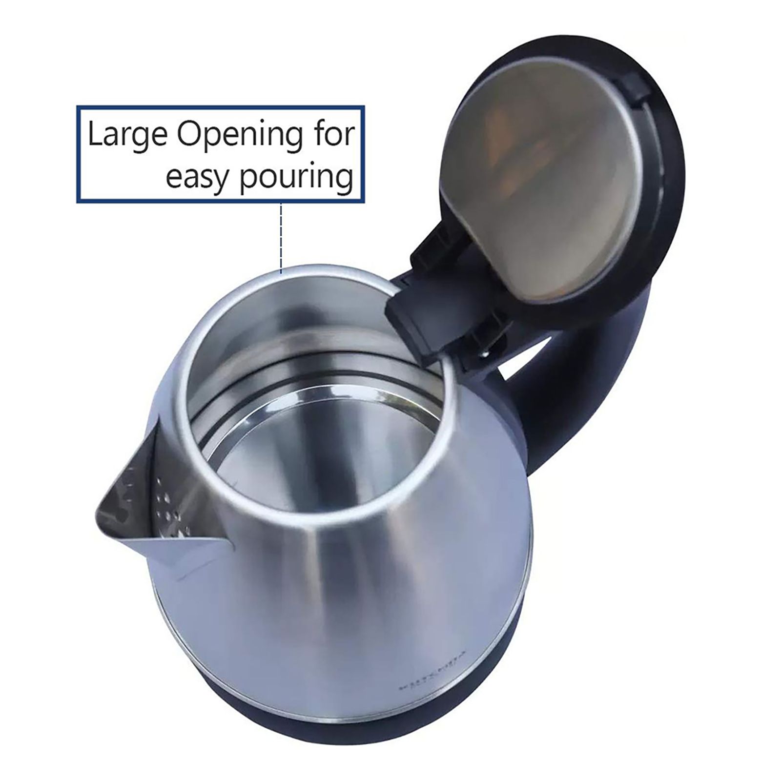 Kutchina Eva 1500 Watt 1.5 Litre Electric Kettle with Auto Shut Off (Silver)_9