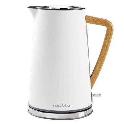 nedis 2200 Watt 1.7 Litre Electric Kettle with Boil Dry Protection (White)