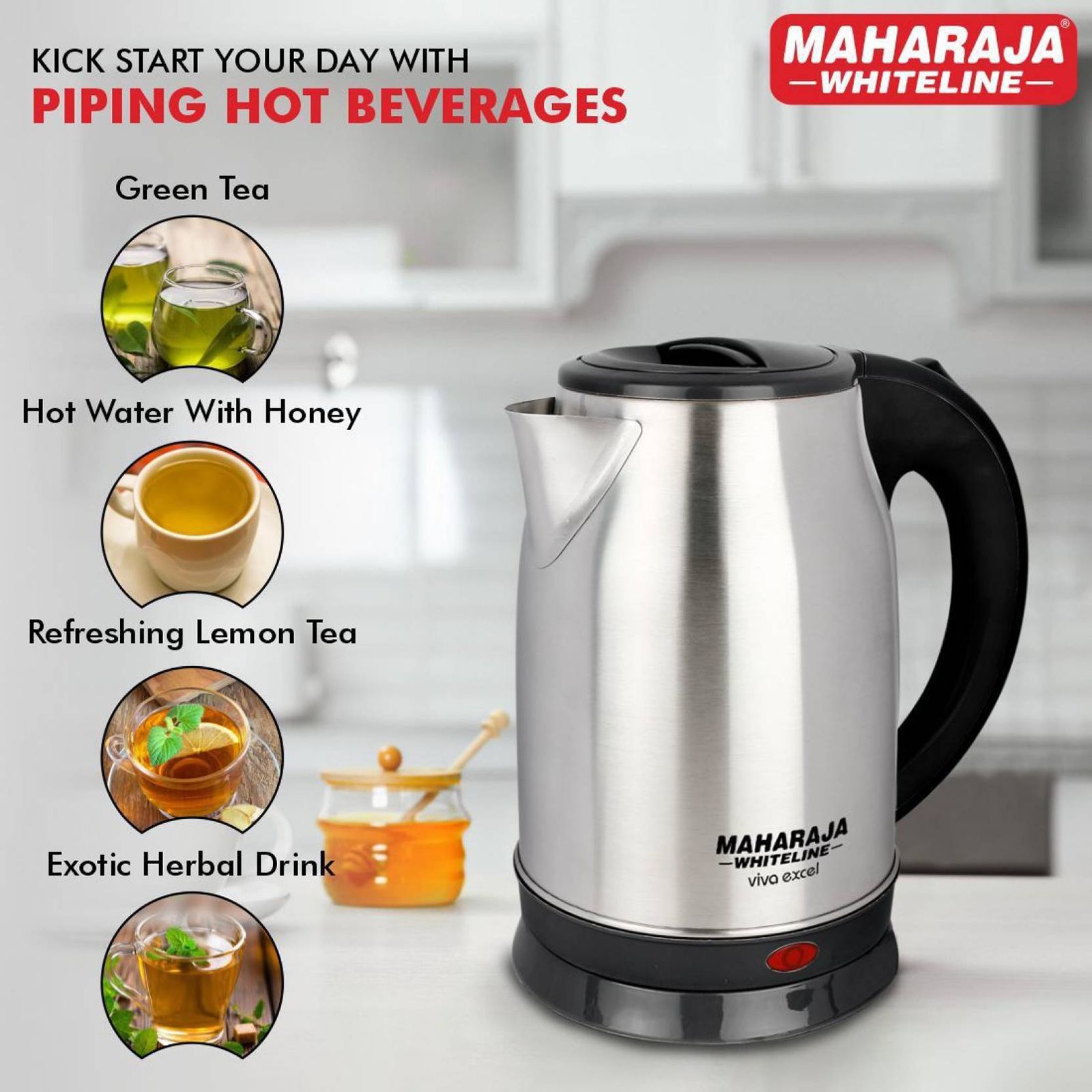 MAHARAJA WHITELINE Viva Excel 1500 Watt 1.8 Litre Electric Kettle with Auto Shut Off (Steel) MAHARAJA WHITELINE Viva Excel 1500 Watt 1.8 Litre Electric Kettle with Auto Shut Off (Steel)_13